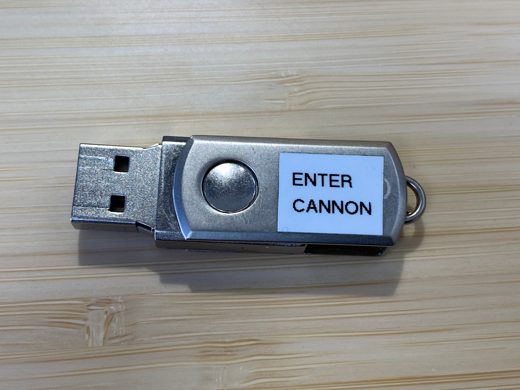 Keyboard emulator labeled 'ENTER CANNON'
